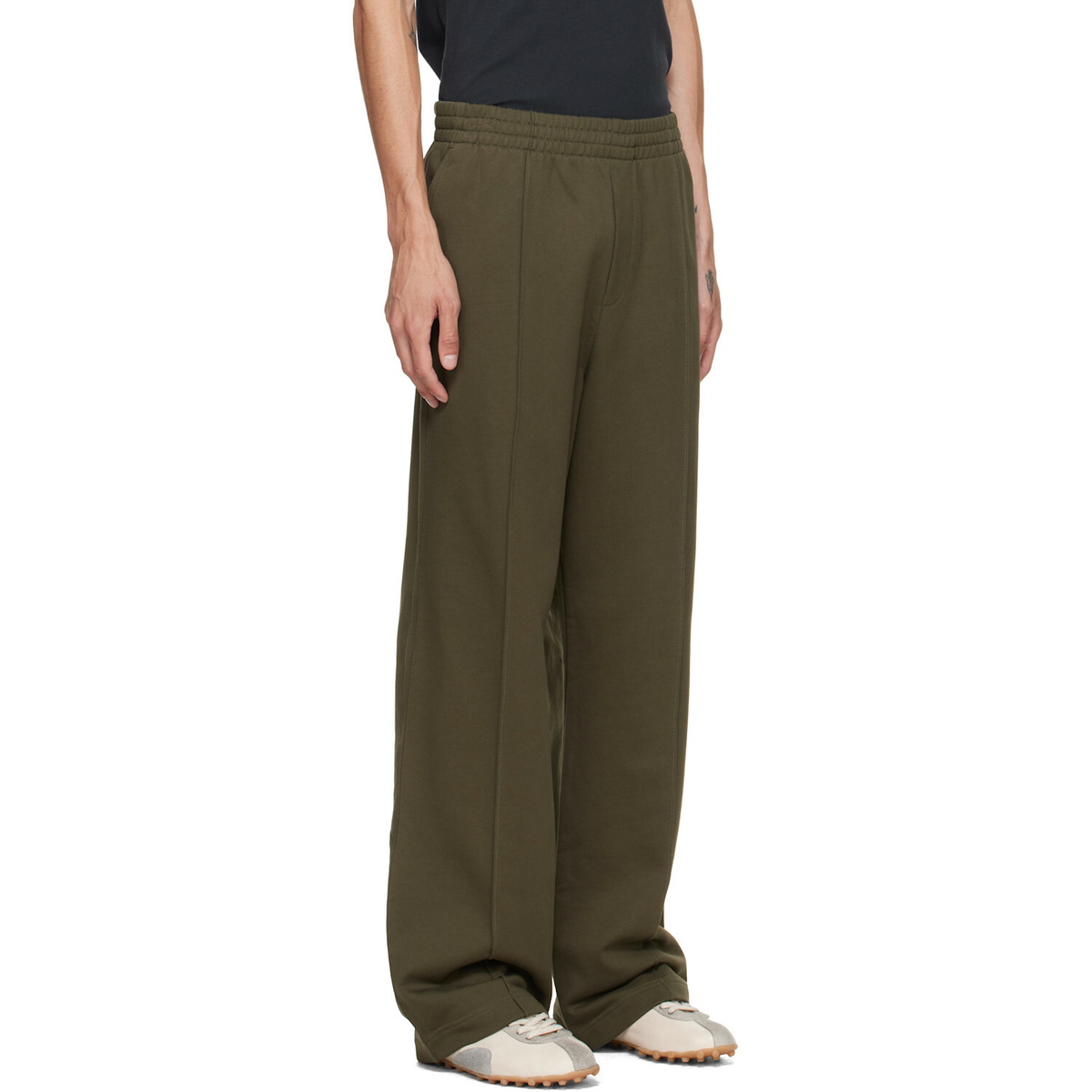 Helmut Lang Green Logo Sweatpants