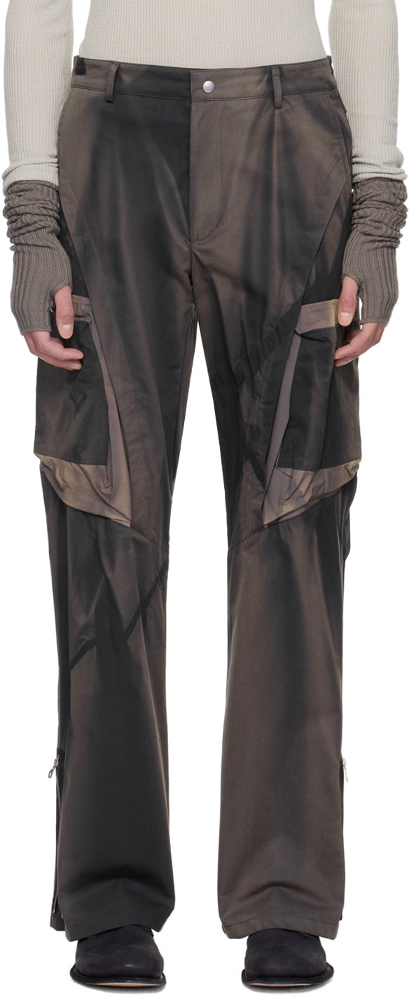 JiyongKim Navy Sun-Bleached Cargo Pants