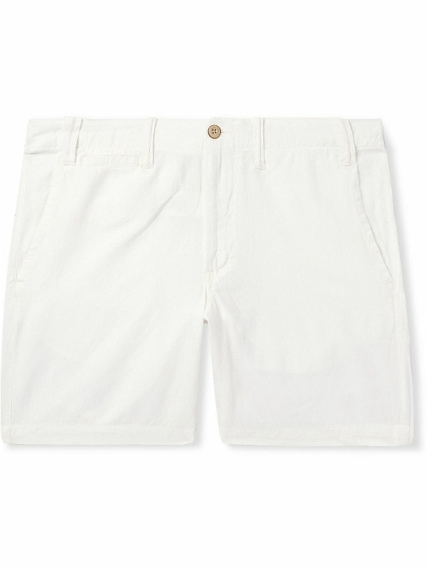Photo: Polo Ralph Lauren - Straight-Leg Linen and Cotton-Blend Shorts - White