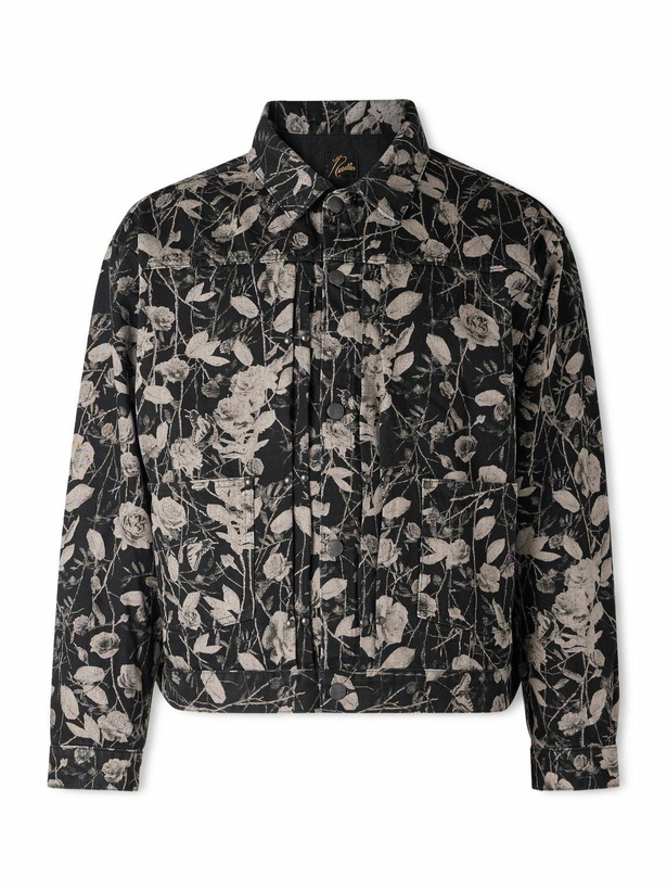 Photo: Needles - Printed Denim Jacket - Black