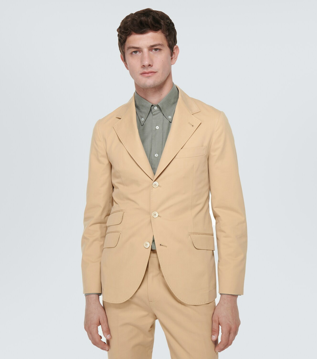 Brunello Cucinelli Cotton and cashmere gabardine suit