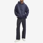 Junya Watanabe MAN Men's Wool Pinstripe Hoodie in Navy/Grey Stripe