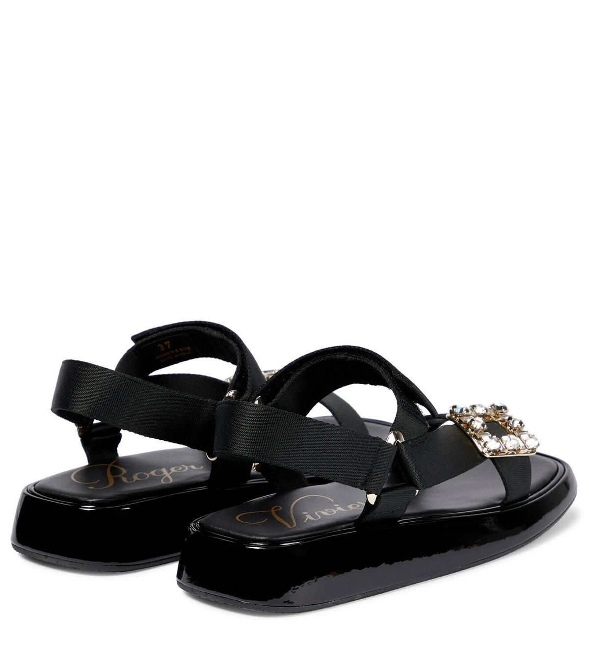 【ROGER VIVIER】Vivier Slide Trekky◆ブラック◆サンダル Roger Vivier Vivier Slide Trekky sandals Roger Vivier