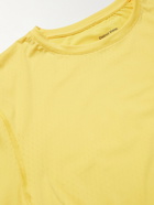 DISTRICT VISION - Air-Wear Stretch-Jersey Running T-Shirt - Yellow