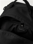 BALENCIAGA - Webbing-Trimmed Canvas Backpack - Black