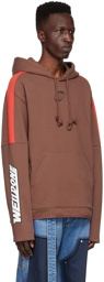 We11done Brown Cotton Hoodie