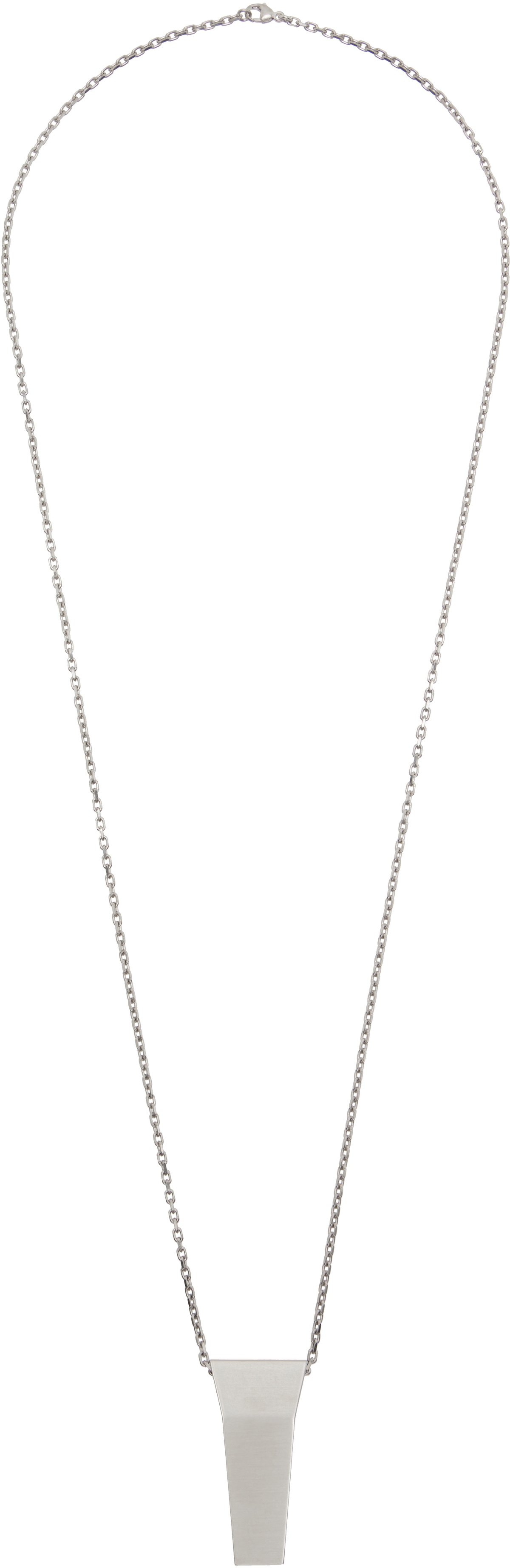 Rick Owens Silver Crystal Trunk Necklace Rick Owens