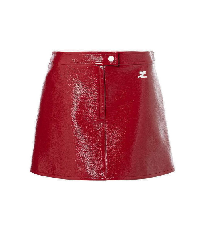 Photo: Courrèges Reedition vinyl miniskirt