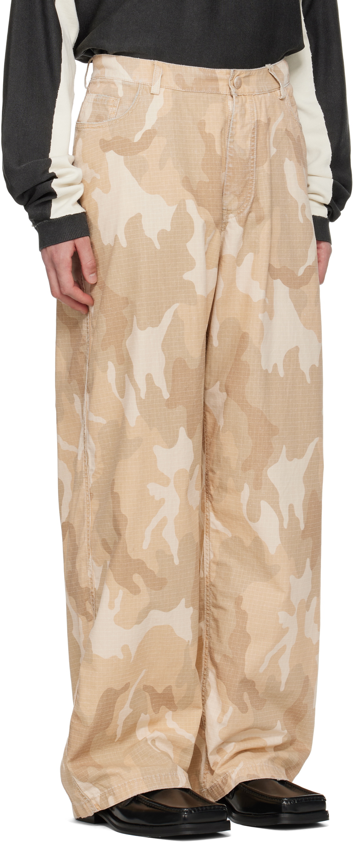 424 Khaki 'Big Daddy' Reversible Trousers
