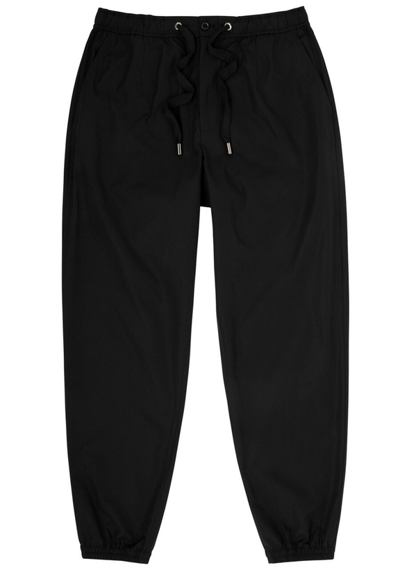 Photo: Dolce & Gabbana Cotton-poplin Sweatpants Black