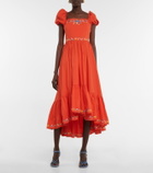 Caroline Constas Hayden embroidered midi dress