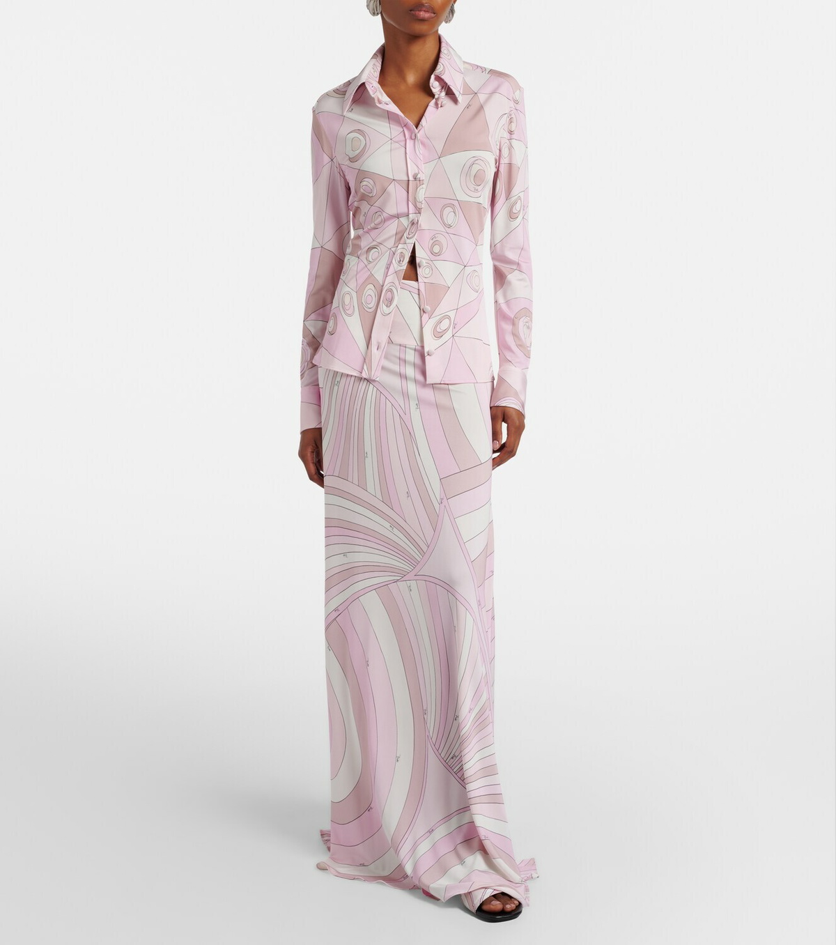 Pucci Occhi satin jersey shirt