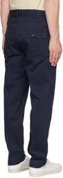 TOM FORD Navy Creased Trousers