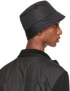 Z Zegna Black Nylon Bucket Hat