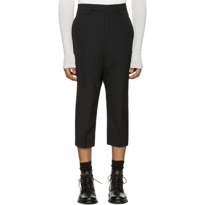 Photo: Rick Owens Black Extreme Cropped Trousers
