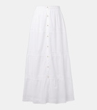 Melissa Odabash Cate lace-trimmed cotton maxi skirt