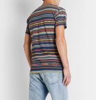 RRL - Slim-Fit Striped Cotton-Jacquard T-Shirt - Multi