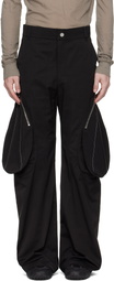 FFFPOSTALSERVICE Black Tear Drop Cargo Pants
