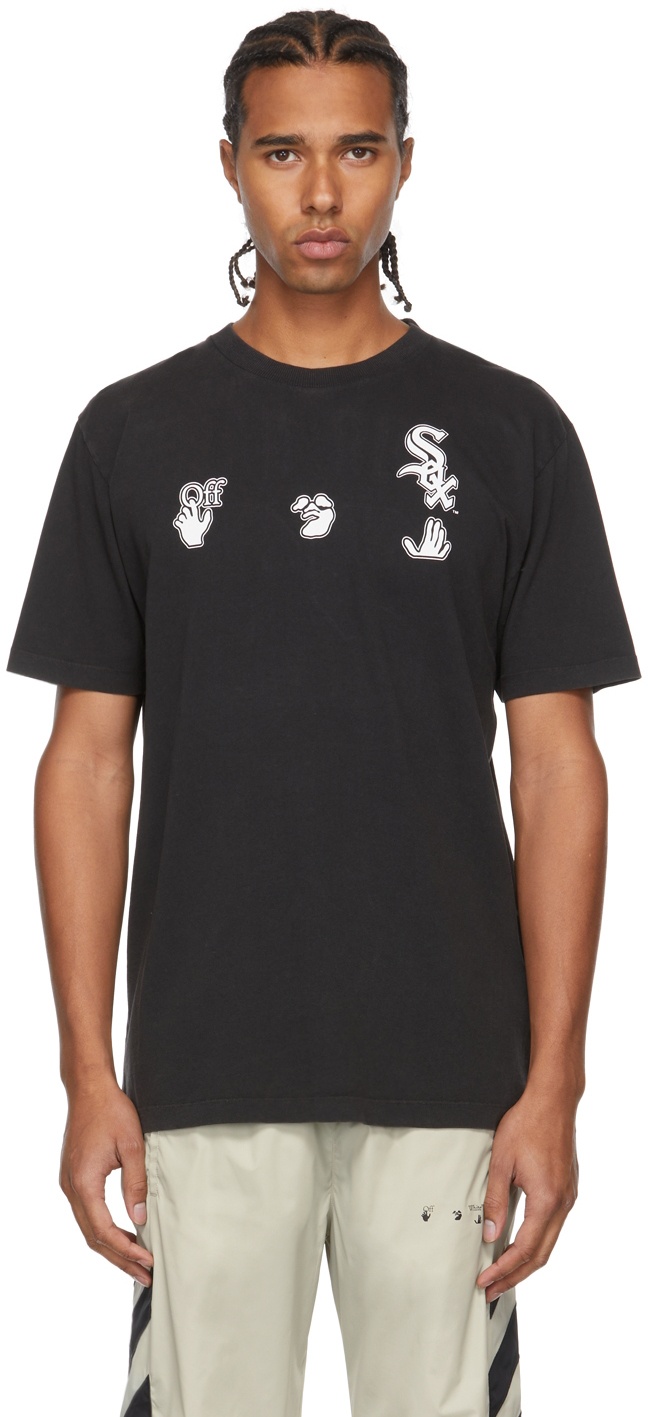  White Sox Baseball T-Shirt (Small,Black) : Sports