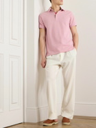 Etro - Logo-Embroidered Cotton-Piqué Polo Shirt - Pink