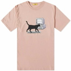 Dime Men's Data Entry T-Shirt in Old Pink