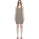 ANINE BING Black & Off-White Arie Minidress