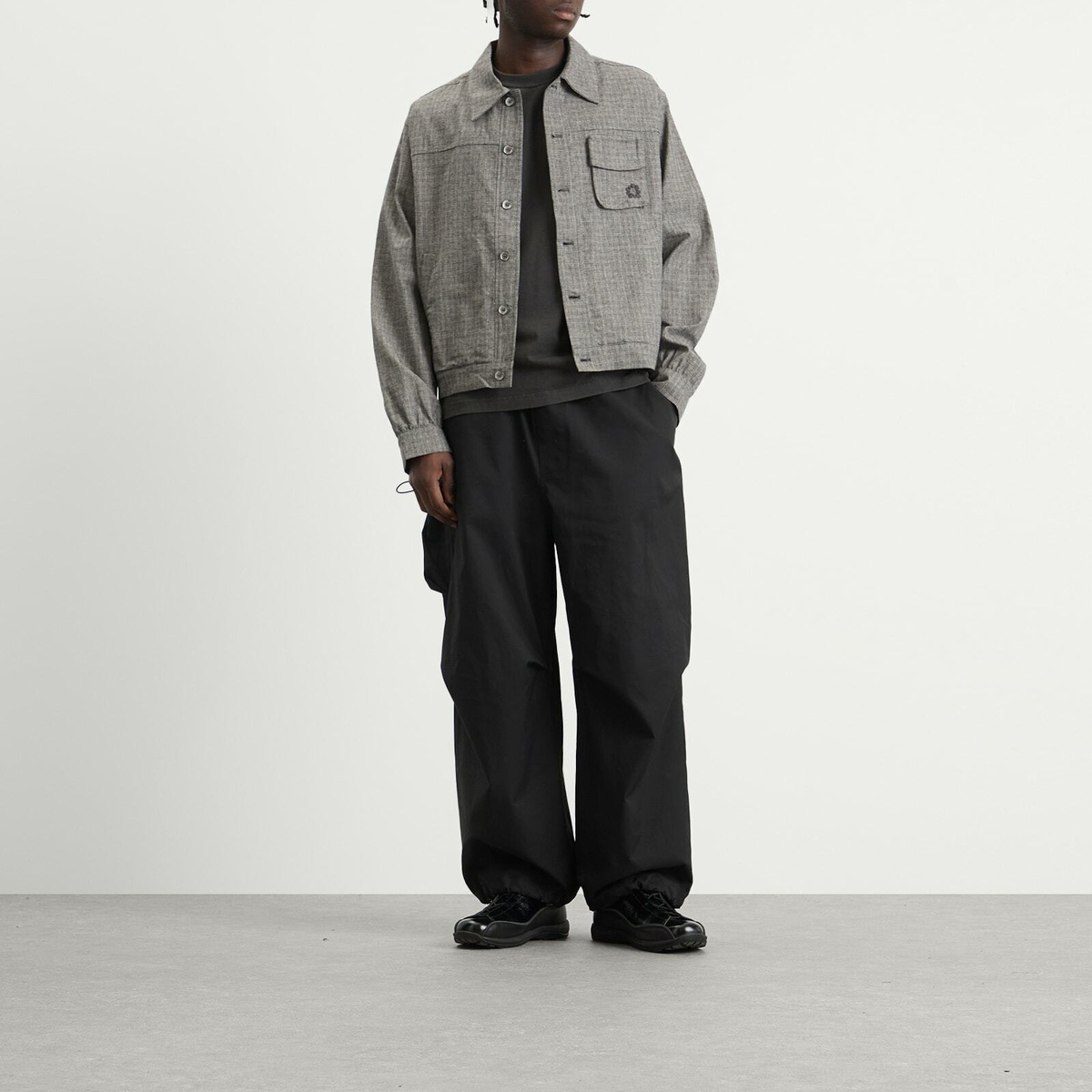 Gander Men's Pennine Shirt in Speckled Black
