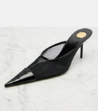 Saint Laurent Renée mesh and leather mules
