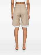 Peter Do Neutral Knee-Lenght Tailored Shorts