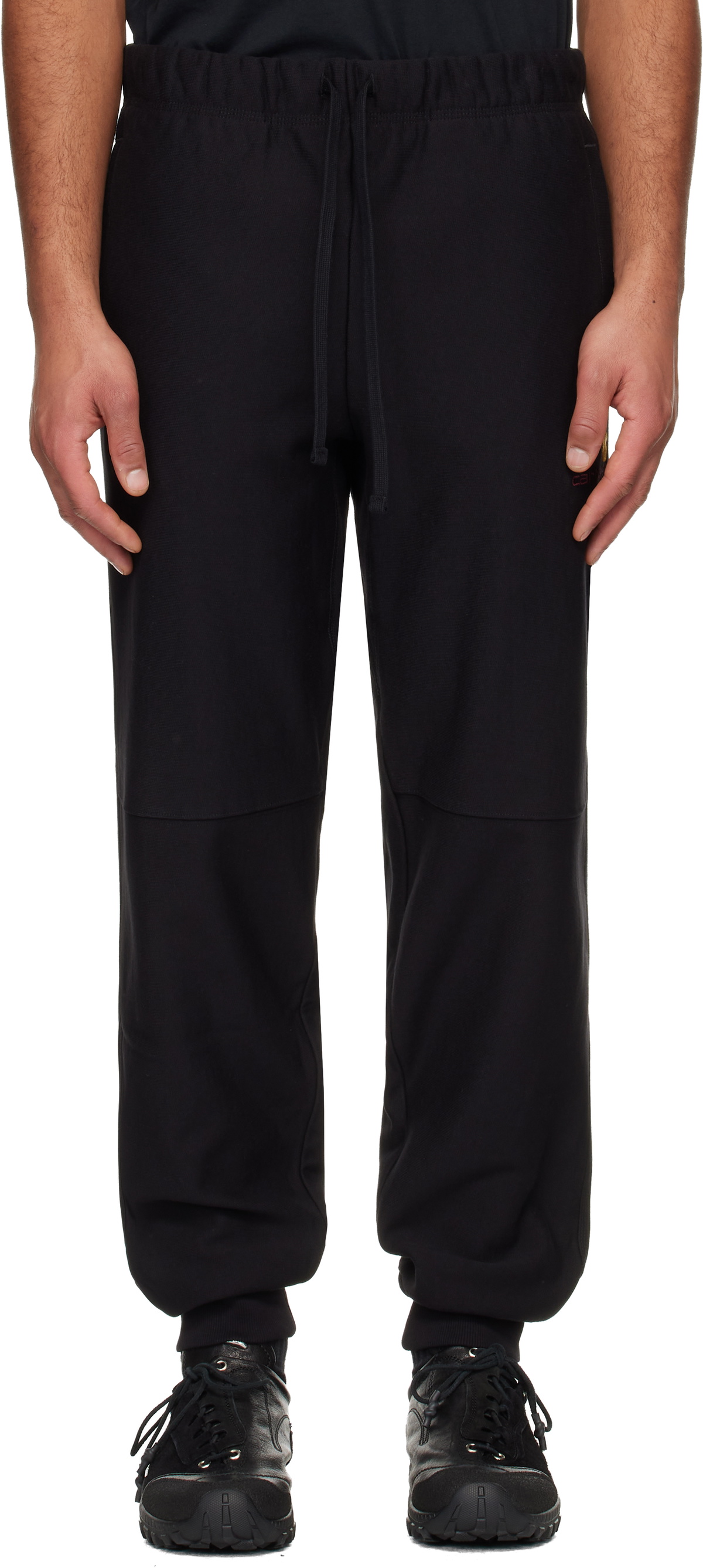 Carhartt Work In Progress Black American Script Jogging Sweatpants