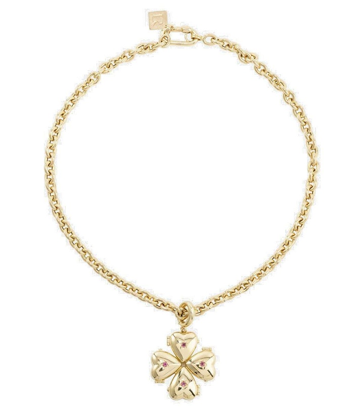 Photo: Lauren Rubinski Bruno 14kt gold pendant necklace with tourmalines