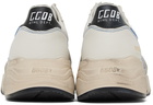 Golden Goose Off-White & White Running Sole Spezzata Low-Top Sneakers