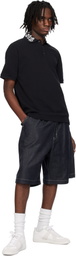 Palm Angels Black Neck Logo Polo