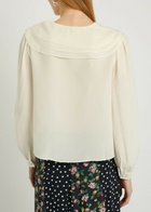 Rixo Emelin Floral-appliquéd Silk Blouse Ivory