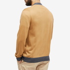 Maison Kitsuné Men's Baby Fox Patch Regular Cardigan in Beige