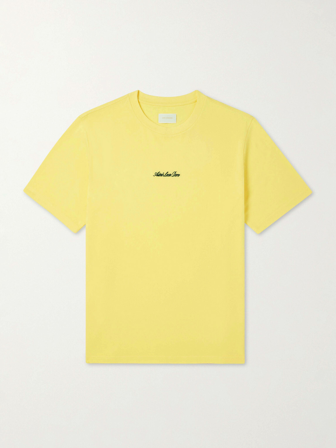 Aimé Leon Dore - Logo-Embroidered Cotton-Jersey T-Shirt - Yellow