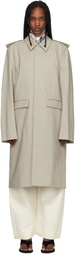 Rier Green Cotton Bonded Coat
