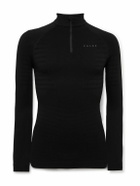 Falke - Half-Zip Ski Base Layer - Black