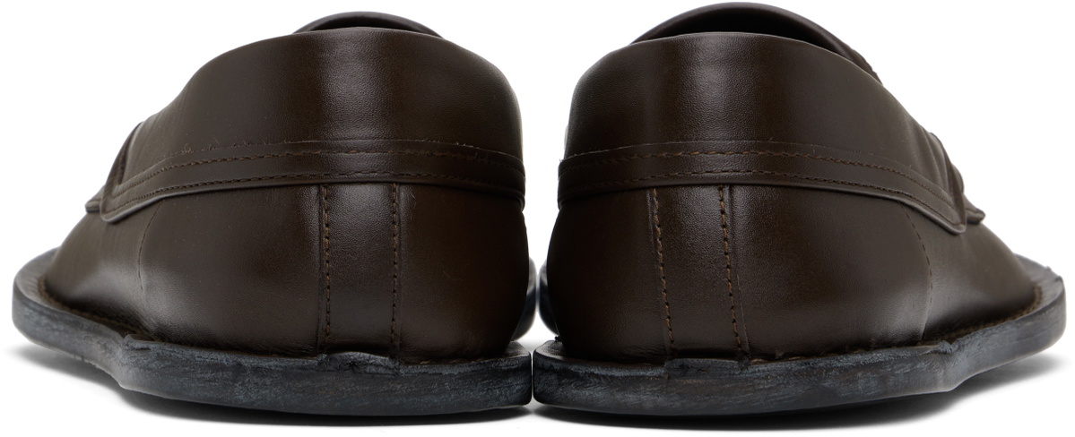 Moschino Brown Desert College Loafers