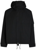 Cole Buxton Hooded Cotton-blend Jacket Black