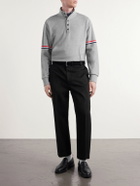 Thom Browne - Cotton-Piqué Sweatshirt - Gray