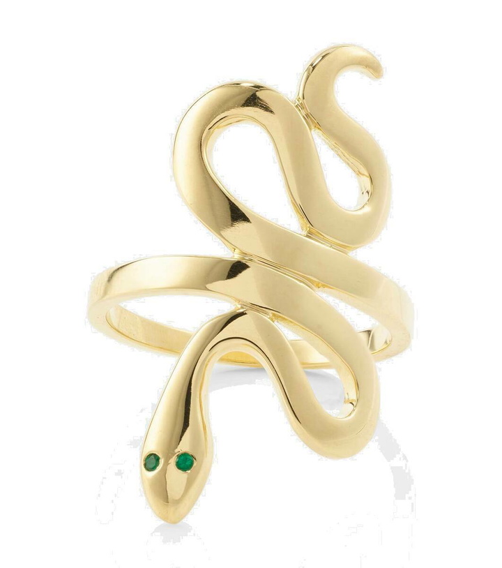 Photo: Ileana Makri 18kt gold ring with emeralds