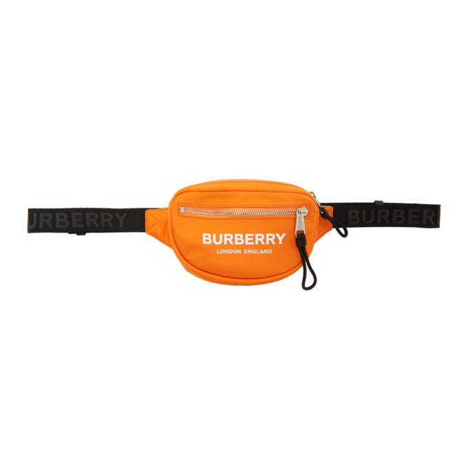 Photo: Burberry Orange Medium Logo Cannon Bum Bag