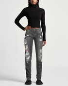 Philipp Plein Womens Jeans in Black