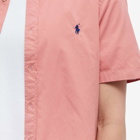 Polo Ralph Lauren Men's Featherweight Twill Short Sleeve Shirt in Desert Rose