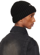 We11done Black Chunky Beanie