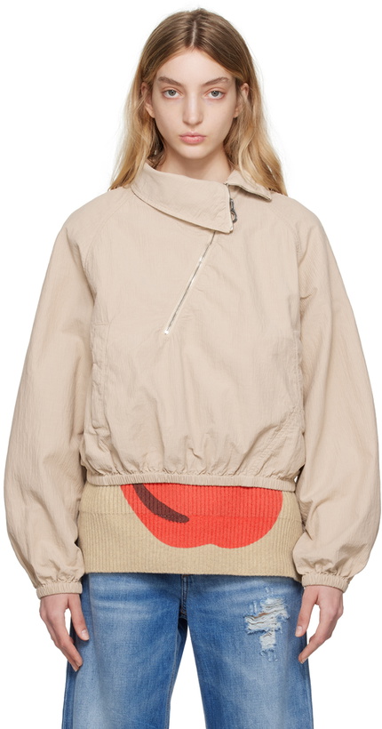 Photo: JW Anderson Beige Asymmetric Jacket