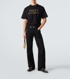 Gucci Logo cotton and silk jersey T-shirt