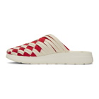 Missoni Red and White Malibu Sandals Edition Colony Sandals