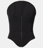 McQueen Wool corset top
